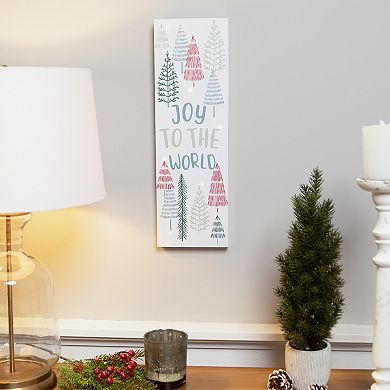 Northlight Light-Up Joy to the World Tree Wall Art