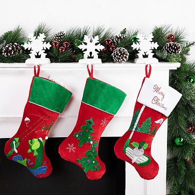 Northlight Fishing Themed Christmas Stocking