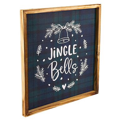 Northlight Plaid Jingle Bells Wall Decor