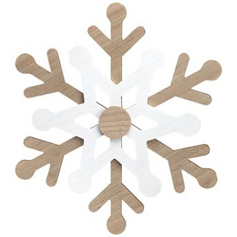 Northlight Natural Wooden Snowflake Wall Decor