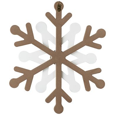 Northlight Natural Wooden Snowflake Wall Decor