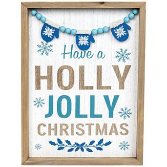 Northlight Have A Holly Jolly Christmas 15.5" x 11.75" Framed Wall Art
