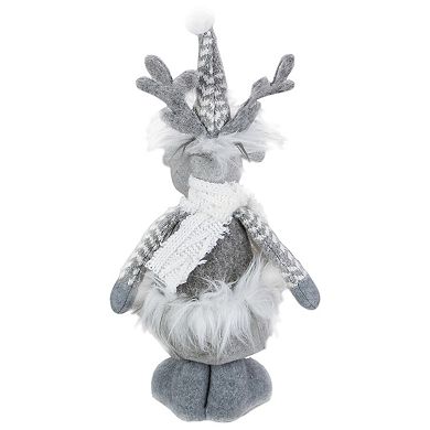 Northlight Standing Moose with Faux Fur Christmas Figure 12-Inch Floor Decor