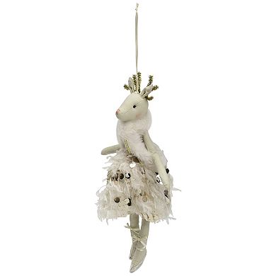 Northlight Reindeer Ballerina 12" Hanging Christmas Figure