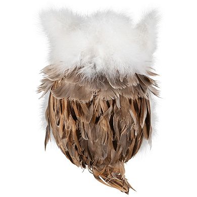 Northlight 7-Inch Woodland Feathery Owl Tabletop Figure