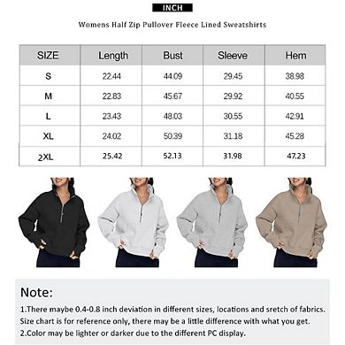 Womens Oversized Sweatshirts Fall Sweaters Hoodies Half Zip Pullover Long Sleeve Shirts Clothes