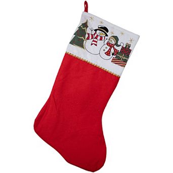 Northlight 19-Inch Jolly Snowmen Scene Christmas Stocking