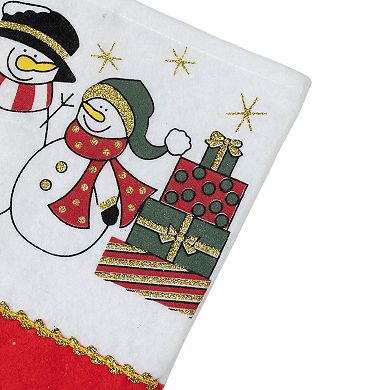 Northlight 19-Inch Jolly Snowmen Scene Christmas Stocking