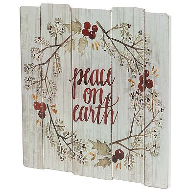 Northlight 12-Inch Peace on Earth Wall Decor
