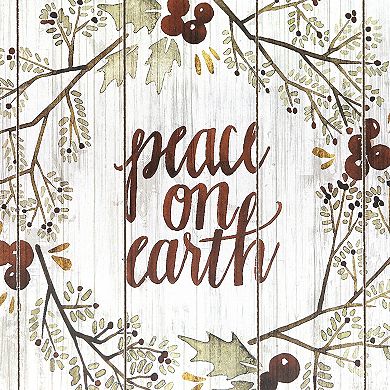 Northlight 12-Inch Peace on Earth Wall Decor