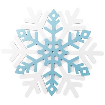 Northlight 11.75-Inch Snowflake Wooden Wall Décor