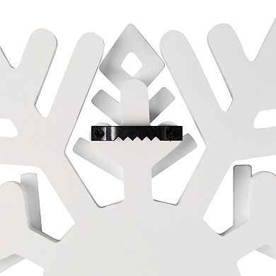 Northlight 11.75-Inch Snowflake Wooden Wall Décor