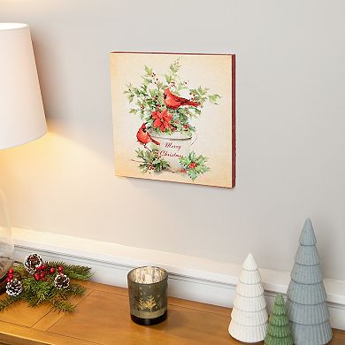 Northlight 11.75-in. Cardinals Merry Christmas Wall Decor