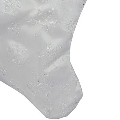 Northlight 20.5 Inch Glittered Snowflake Christmas Stocking