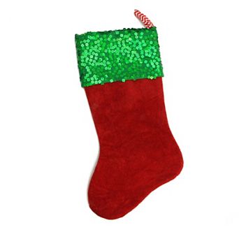 Northlight 19-Inch Chevron Sequin Christmas Stocking