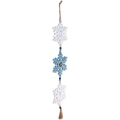 Northlight 26-inch Glittered Joy Snowflakes Wall Decor
