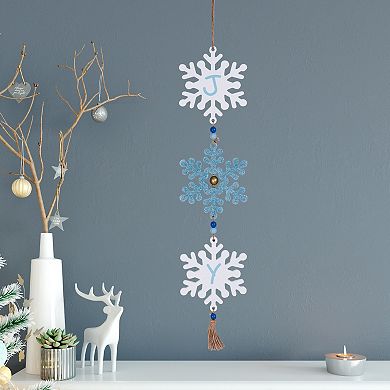 Northlight 26-inch Glittered Joy Snowflakes Wall Decor
