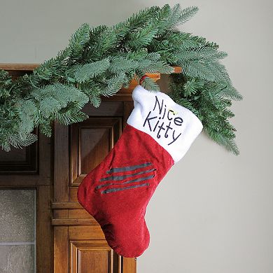 Northlight 19-Inch Angel Pet Nice Kitty Christmas Stocking