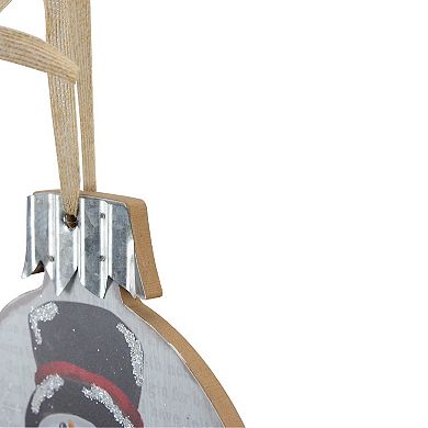 Northlight 9.5-Inch Smiling Snowman Christmas Wall Decor