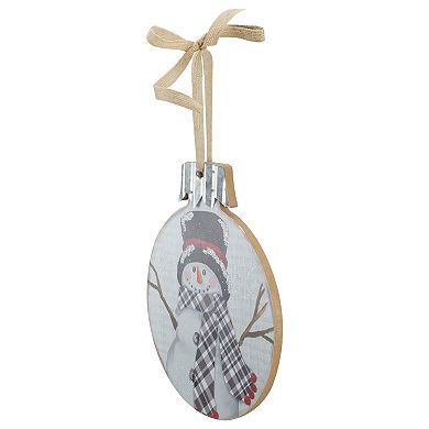 Northlight 9.5-Inch Smiling Snowman Christmas Wall Decor