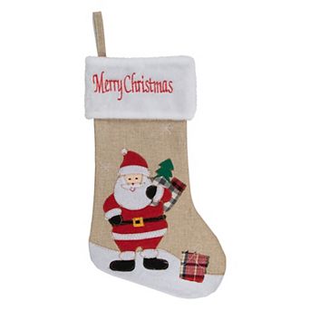Northlight 19-Inch Merry Christmas Santa Christmas Stocking