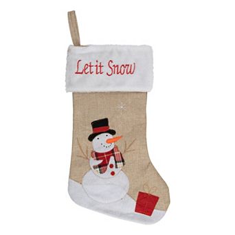Northlight "Let It Snow" Snowman Christmas Stocking