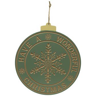 Northlight Have a Wonderful Christmas 17.5-Inch Round Wall Decor