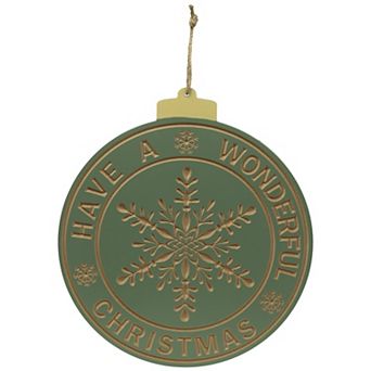 Northlight Have a Wonderful Christmas 17.5-Inch Round Wall Decor