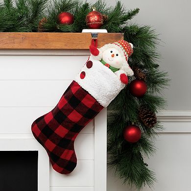 Northlight Rustic Buffalo Plaid Christmas Stocking