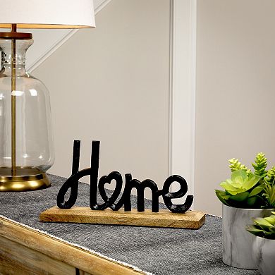 Northlight 12 Inch Metal Home with Heart Sign Table Decor