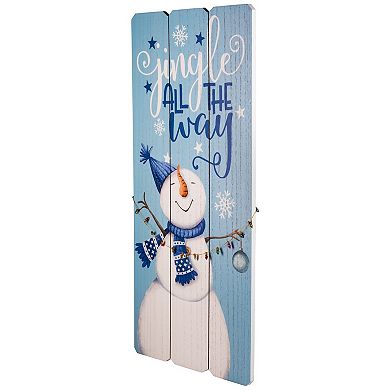 Northlight 23.5 Inch Jingle All The Way Wooden Wall Decor Sign