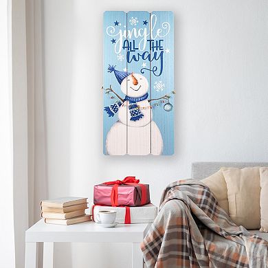 Northlight 23.5 Inch Jingle All The Way Wooden Wall Decor Sign