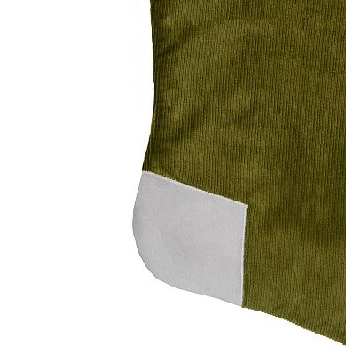 Northlight 20.5-Inch Corduroy Christmas Stocking
