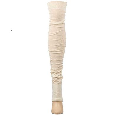 Women's "Trendlucent" Cotton Rich Over The Knee Toeless Sock