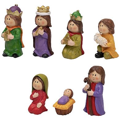 Northlight 7-pc. Mini Children's Nativity Christmas Table Decor Set