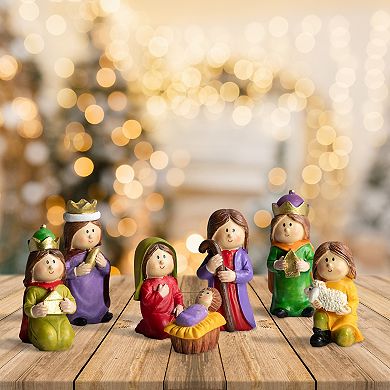 Northlight 7-pc. Mini Children's Nativity Christmas Table Decor Set