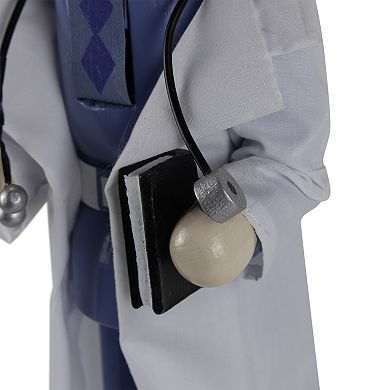 Northlight Doctor with Stethoscope Wooden Nutcracker Figurine 14-Inch Table Decor
