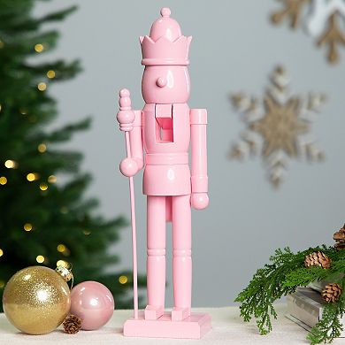 Northlight 15-Inch Nutcracker King with Scepter & Crown Standing Figure