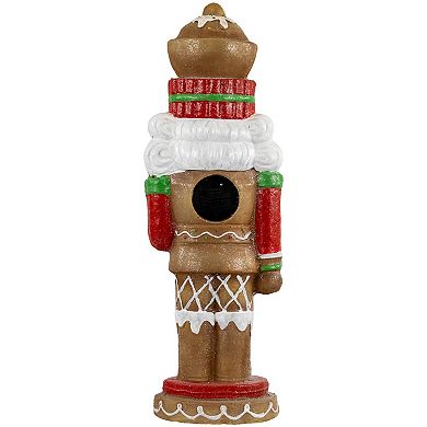 Northlight 25.5-Inch LED Lighted Gingerbread Nutcracker Figurine Table Decor