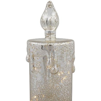 Northlight 13-Inch LED Lighted Dripping Candle Christmas Decoration Table Decor