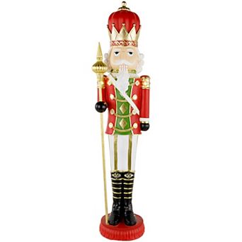 Northlight 22-Inch Nutcracker Figurine with Scepter Table Decor