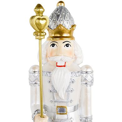 Northlight 13.5-Inch Christmas Nutcracker with Staff Table Decor