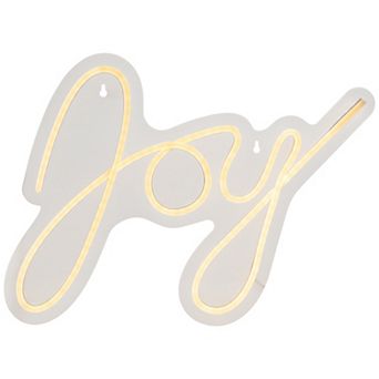 Northlight 15-Inch LED Joy Neon Lighted Wall or Window Decoration