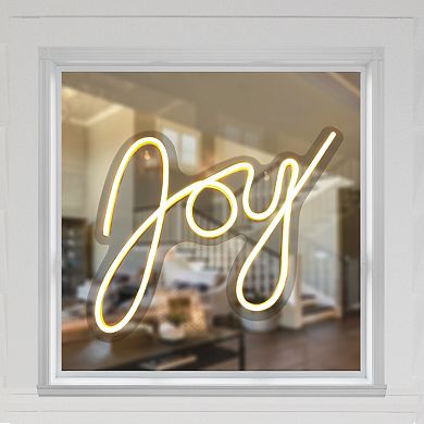 Northlight 15-Inch LED Joy Neon Lighted Wall or Window Decoration