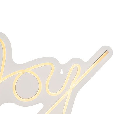 Northlight 15-Inch LED Joy Neon Lighted Wall or Window Decoration