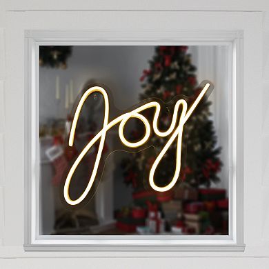 Northlight 15-Inch LED Joy Neon Lighted Wall or Window Decoration