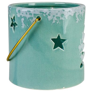 Northlight 3.75-Inch Christmas Tree & Star Cut Out Tea Light Candle Holder