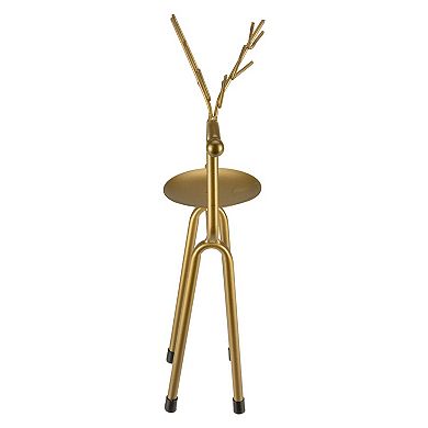 Northlight 13.25-Inch Large Reindeer Christmas Pillar Candle Holder