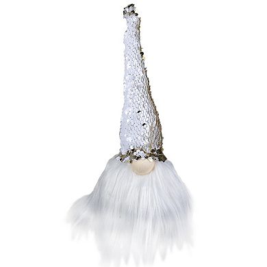 Northlight 12-Inch Elf Gnome with Sequin Hat Christmas Figure Table Decor