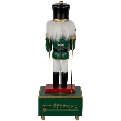 Northlight 12-Inch Animated & Musical Nutcracker Figurine with Trumpet